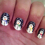 Vánoční nehty - foto: beautydirtyrich.blogspot.com vánoční nehty