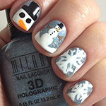 Vánoční nehty - foto: beautydirtyrich.blogspot.com vánoční nehty